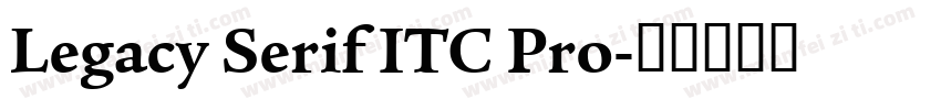 Legacy Serif ITC Pro字体转换